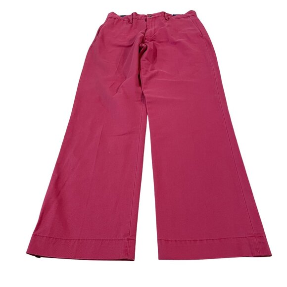 New Polo Ralph Lauren Chino Pants Stretch Classic Fit Men's 30x32 Pink Twill - Picture 1 of 7